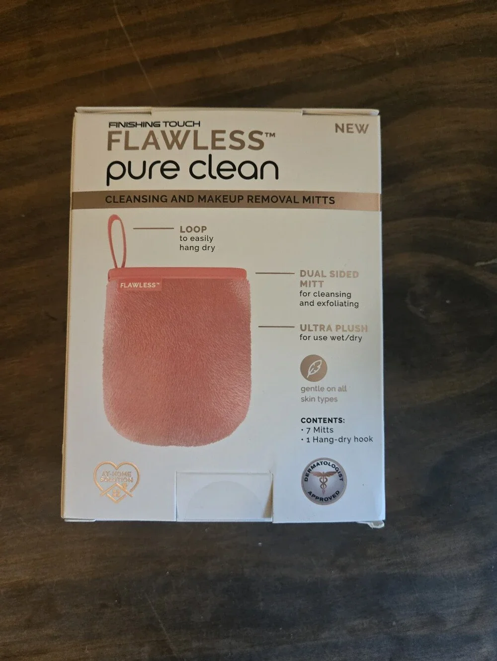 Flawless Finishing Touch Pure Clean Cleansing And Makeup Removal Mitts